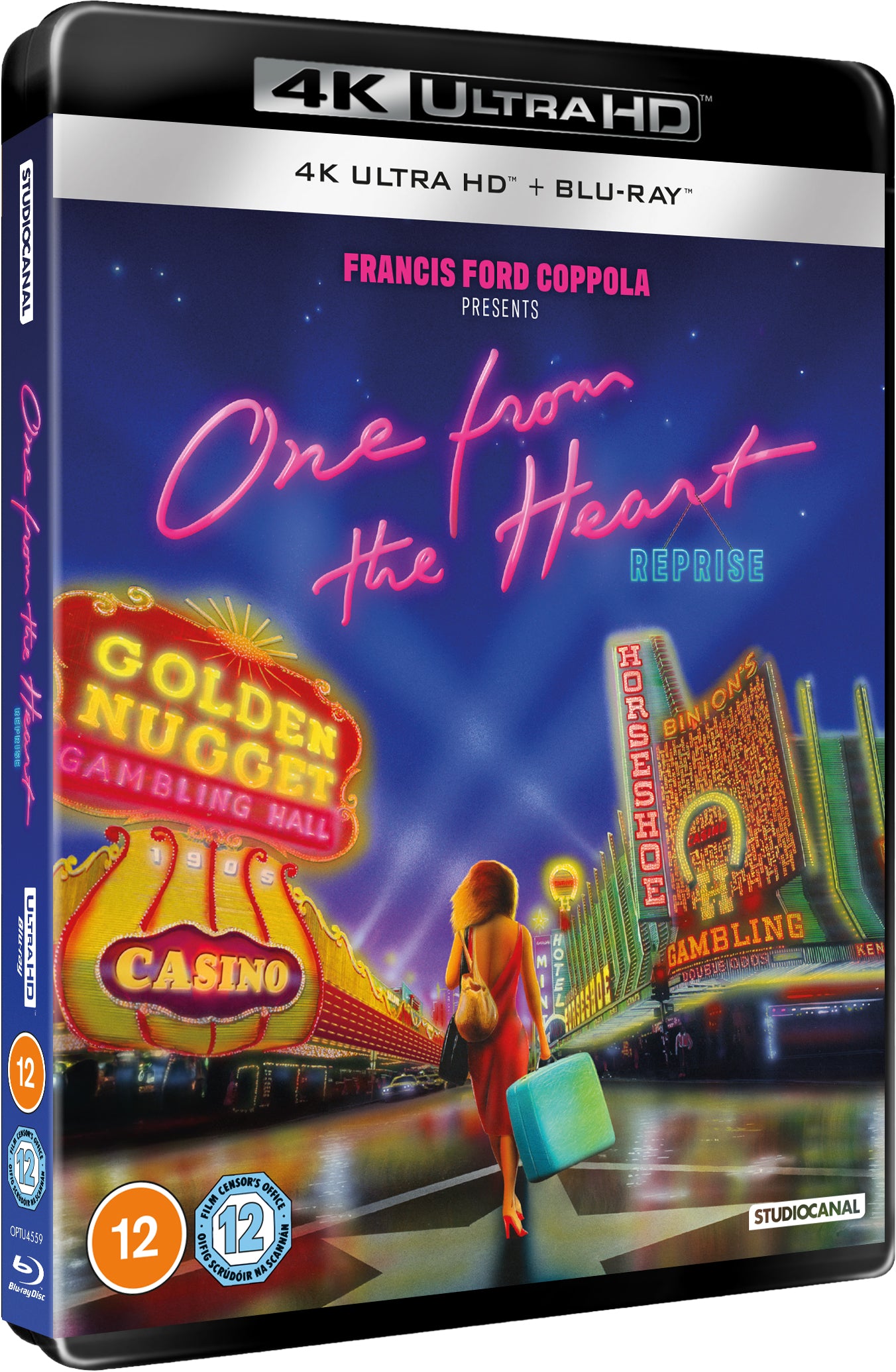 One From The Heart" 4K UHD Blu-ray cover with neon casino imagery.