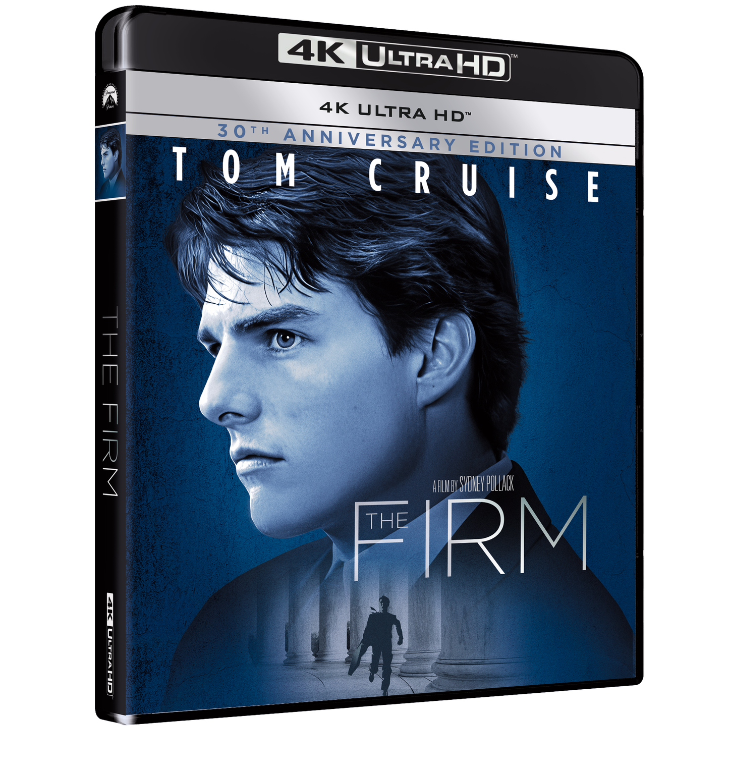 “The Firm” 4K+BD Blu-ray case featuring Tom Cruise in profile.
