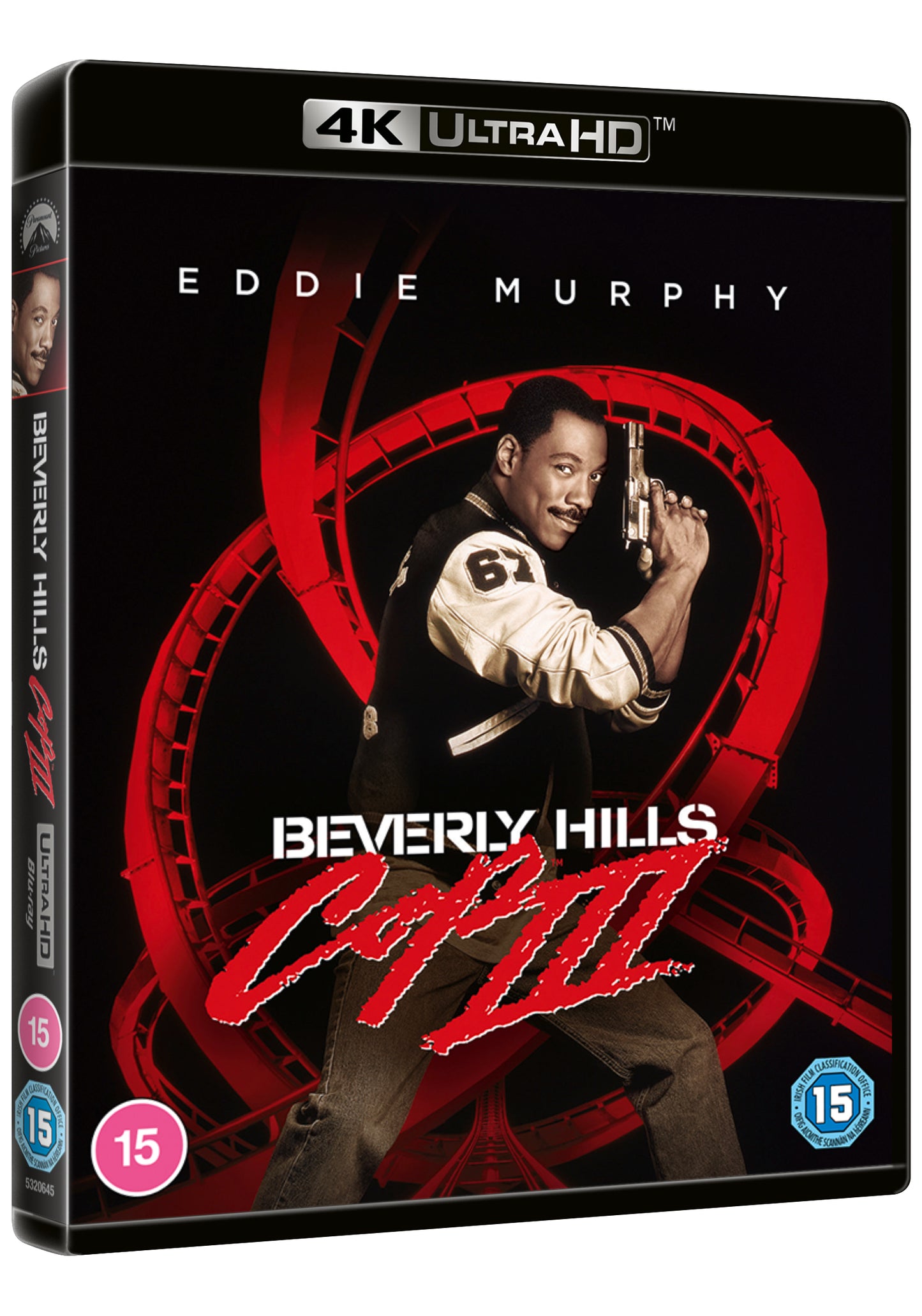 Beverly Hills Cop III UHD Blu-ray case featuring Eddie Murphy aiming a gun.