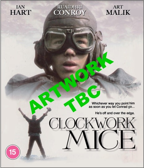 DVD cover for "Clockwork Mice" featuring a pilot with goggles.