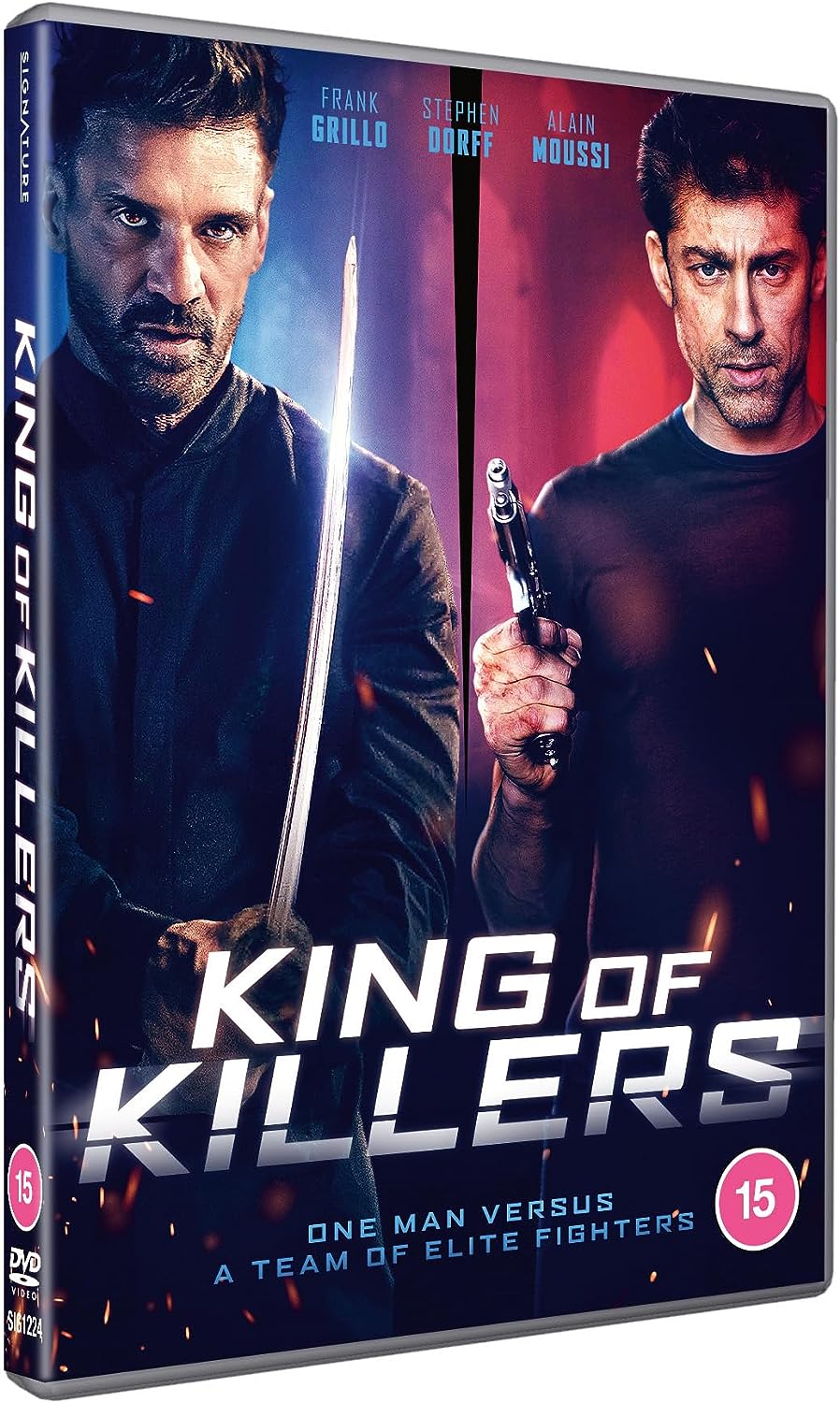 DVD case with two men holding weapons, titled "King of Killers".
