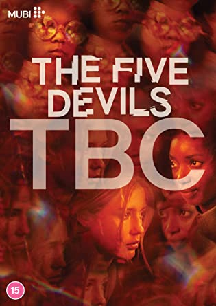 DVD cover for "THE FIVE DEVILS" with multiple faces and red-toned background.