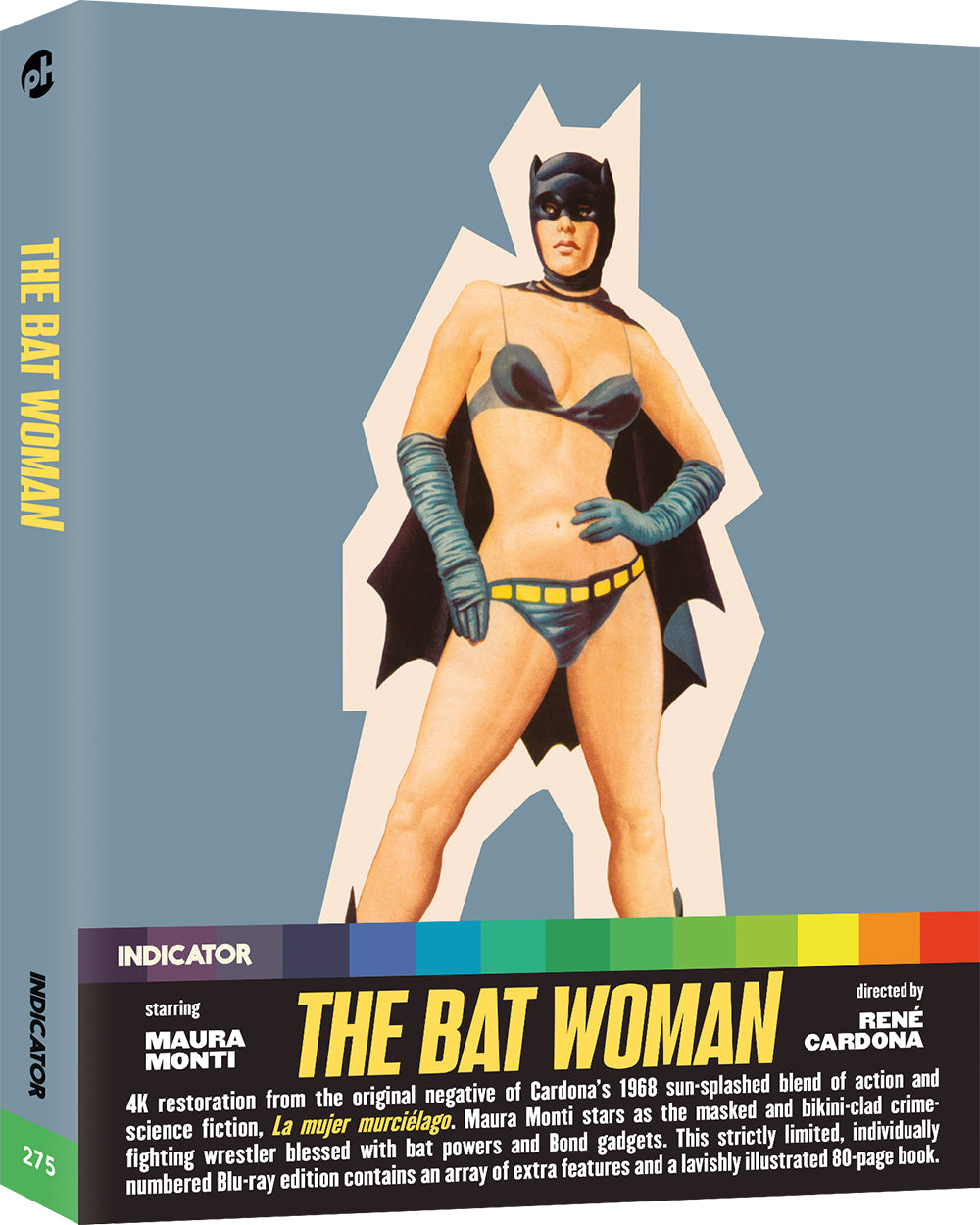 Blu-ray cover for "The Bat Woman" featuring a woman in a bat costume.