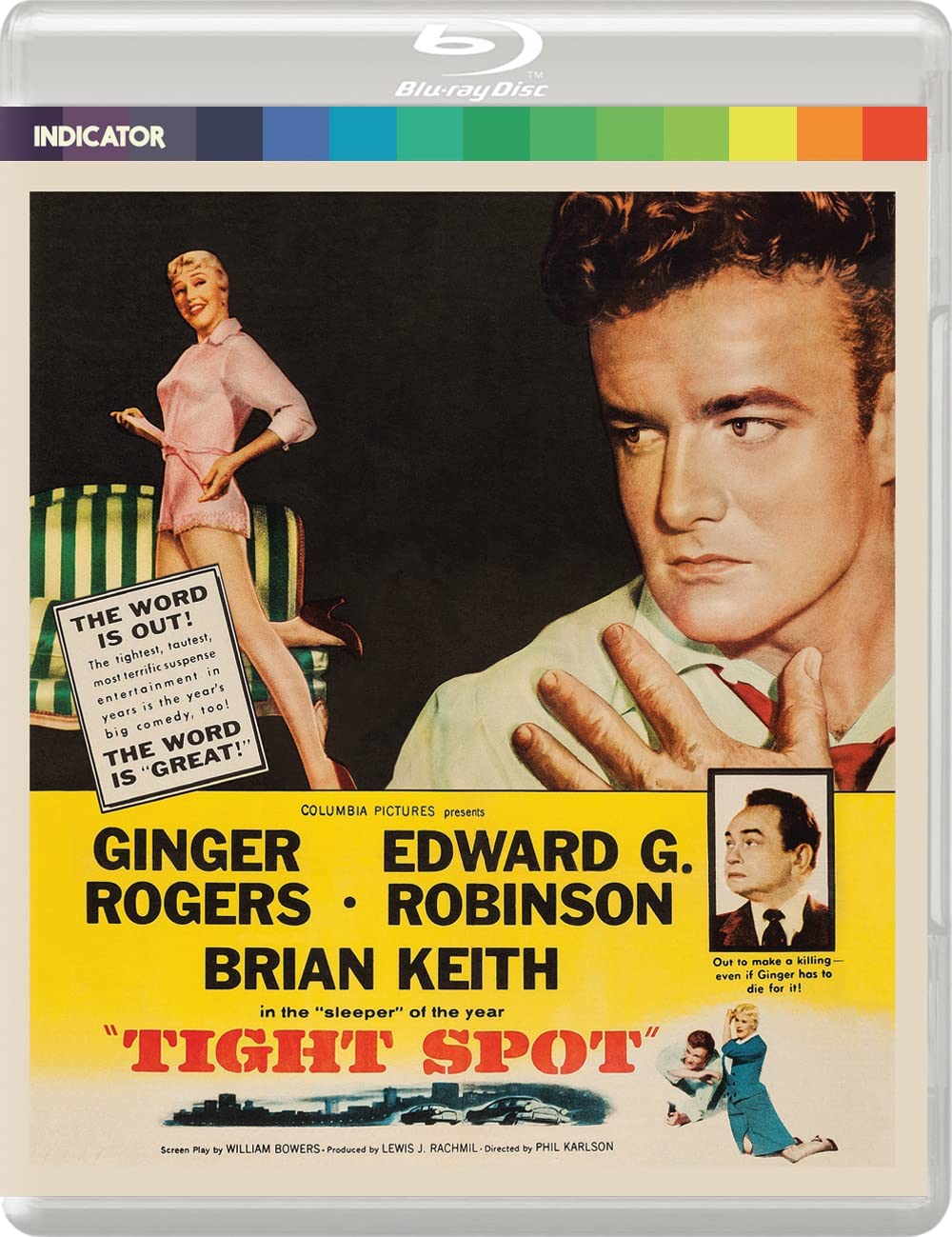 "Tight Spot" Blu-ray case featuring a man and woman on the cover.