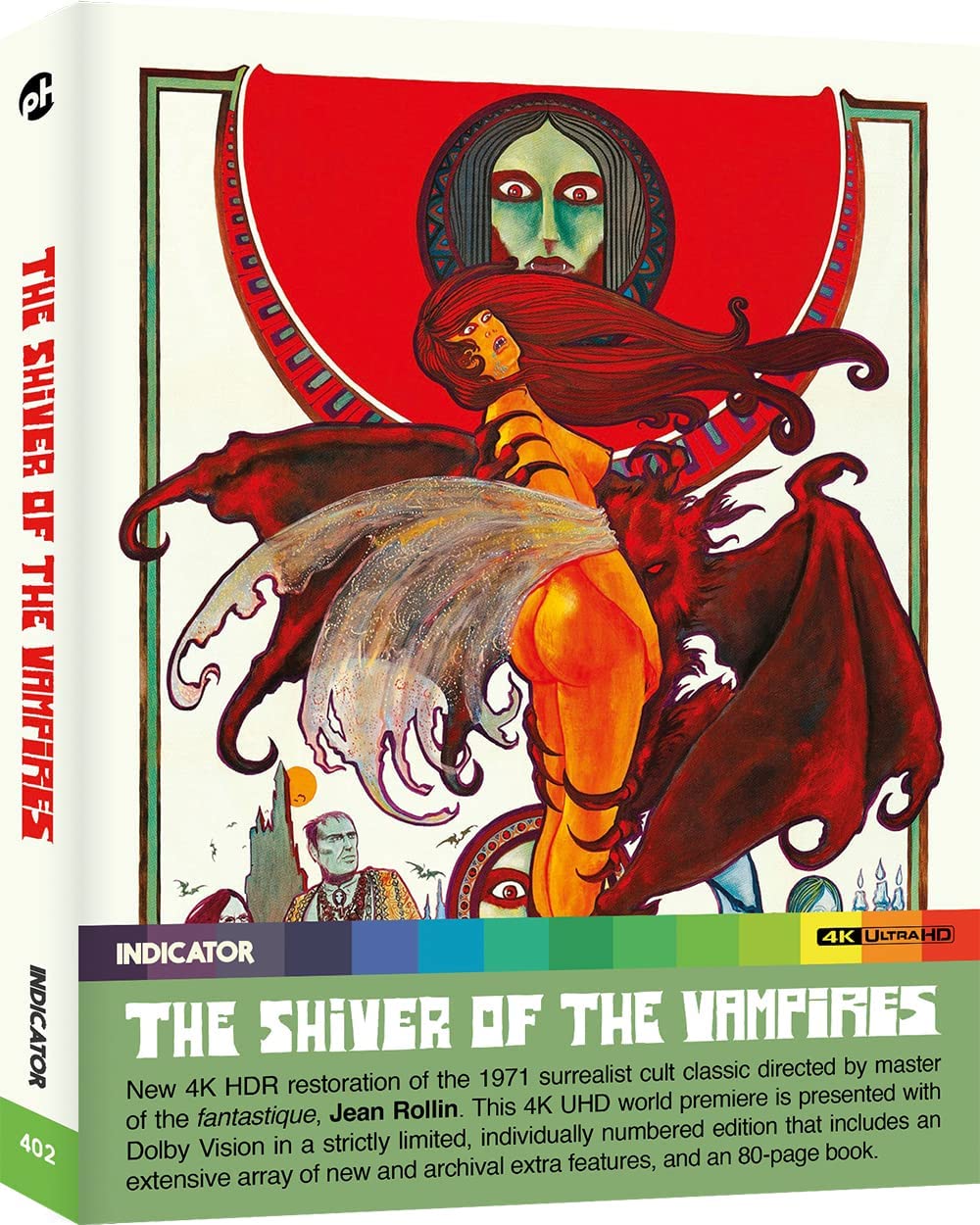 The Shiver of the Vampires 4K UHD Blu-ray case featuring surreal vampire-themed artwork.