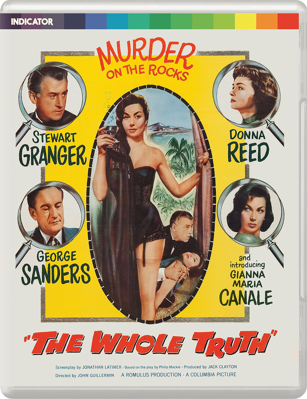 Blu-ray cover for "The Whole Truth" featuring film stars and a tropical scene.