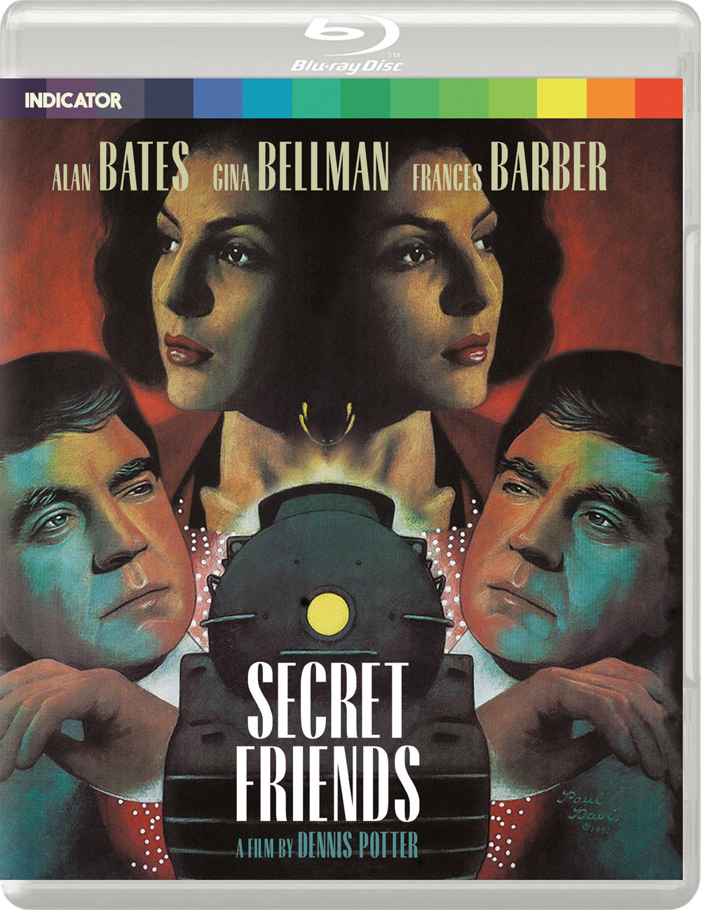 Secret Friends" Blu-ray cover featuring three faces and a toy robot.