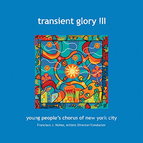"Blue album cover with abstract art and white text, featuring 'Transient Glory III' title."