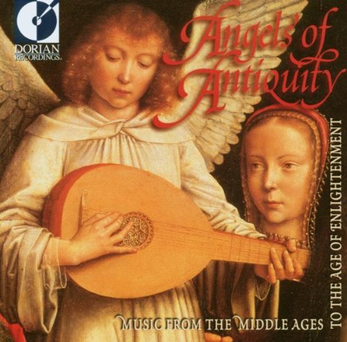 CD cover: Renaissance painting of a woman with a lute and angel.
