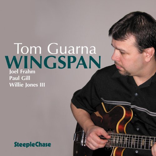 CD cover of Tom Guarna’s “Wingspan” featuring a guitarist.