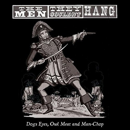 "Black-and-white album cover featuring a man in 18th-century military attire holding a gun."