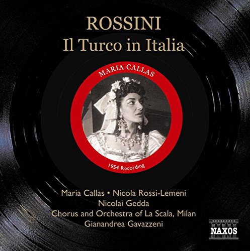 CD cover for Rossini’s “Il Turco in Italia” featuring Maria Callas.