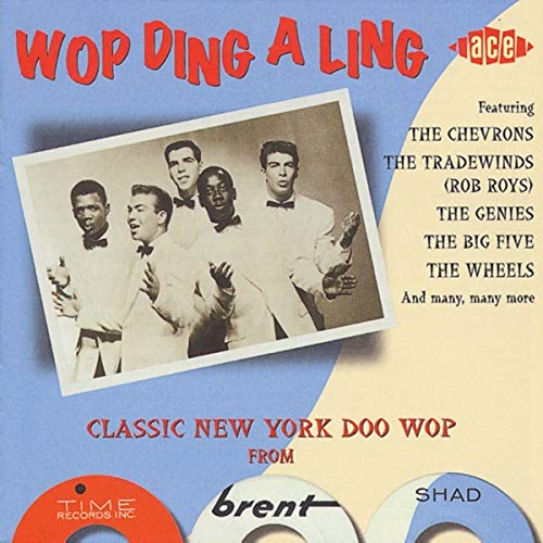 CD cover featuring a black and white photo of four male singers.