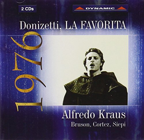 CD case for Donizetti’s “La Favorita” featuring Alfredo Kraus.