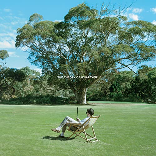 Album cover: man in a deckchair under a large eucalyptus tree.