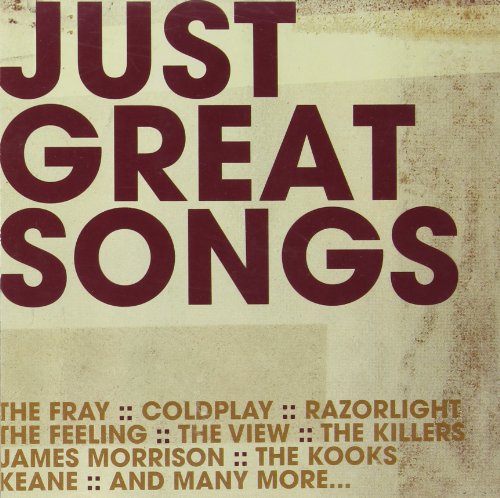 CD cover with large red text “Just Great Songs” and artist names below.