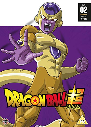 "Anime DVD cover featuring a character in a gold costume against a purple background."