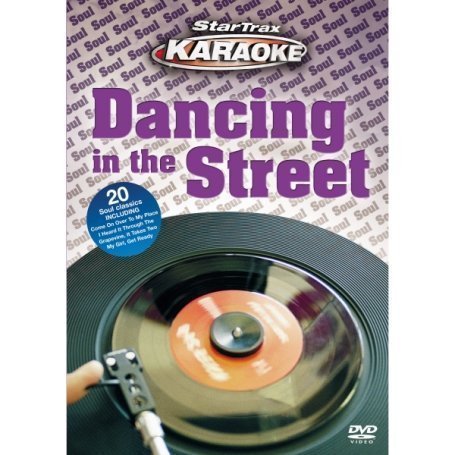 DVD cover for "Dancing In The Street" with a record and hand.