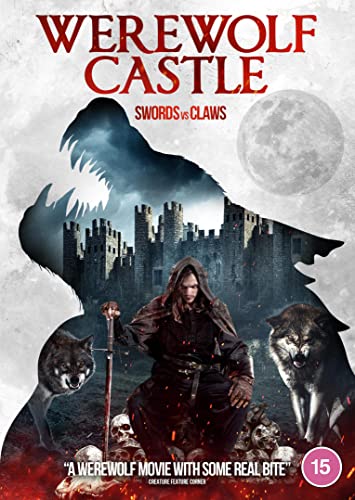 DVD cover for "Werewolf Castle" featuring a castle, werewolf, and hooded figure.