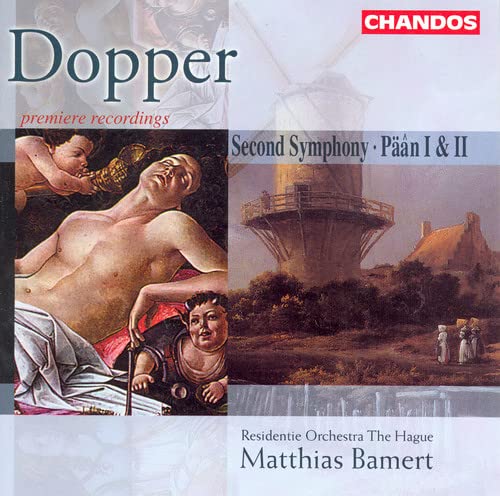 CD cover featuring classical art, text “Dopper” and “Second Symphony.”