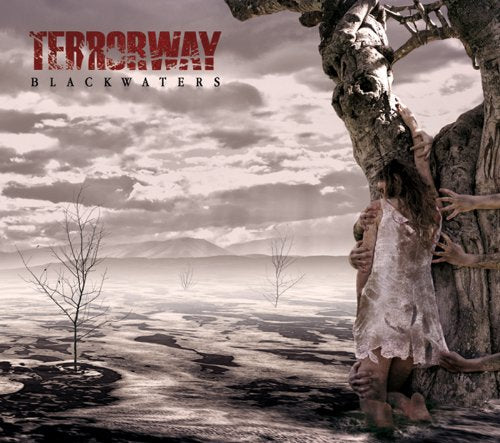 CD cover: distressed figure by a gnarled tree in a bleak landscape.
