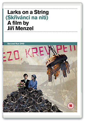 DVD cover for āLarks on a Stringā featuring a couple and industrial imagery.