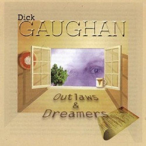 CD cover for Dick Gaughan’s “Outlaws & Dreamers” with a hallway scene.
