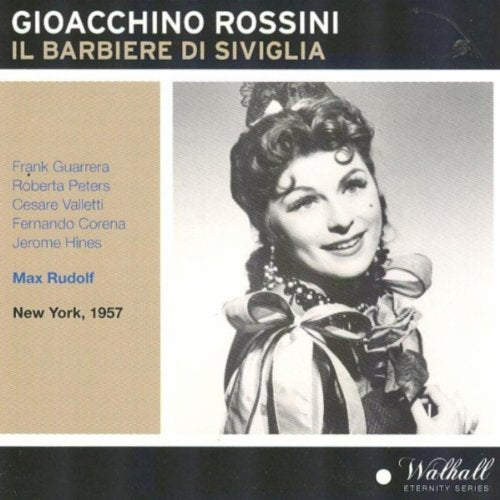 CD cover for Rossini’s *The Barber of Seville*, featuring a woman in costume.