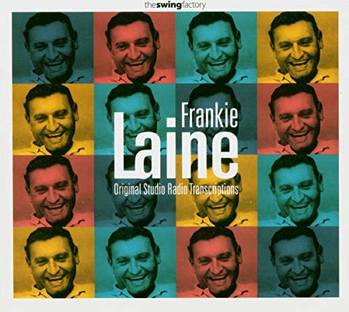 CD cover featuring a colorful grid of smiling portraits of Frankie Laine.