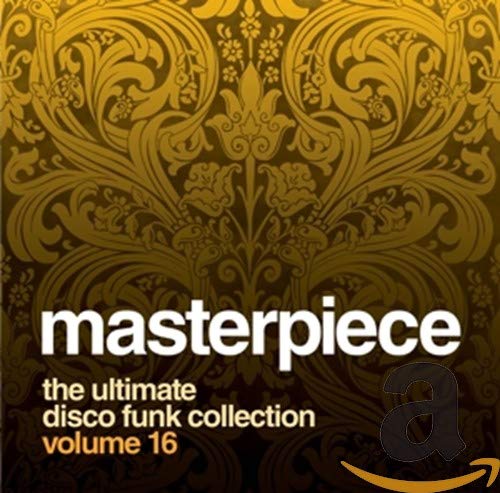 CD cover for āMasterpiece, Vol. 16ā with gold swirling patterns.