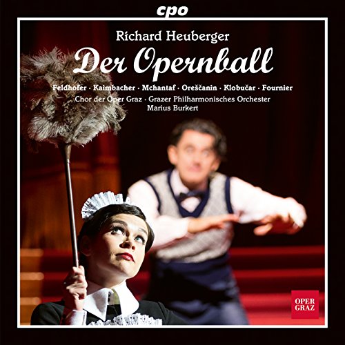 CD cover for Richard Heuberger’s “Der Opernball” opera, featuring performers.