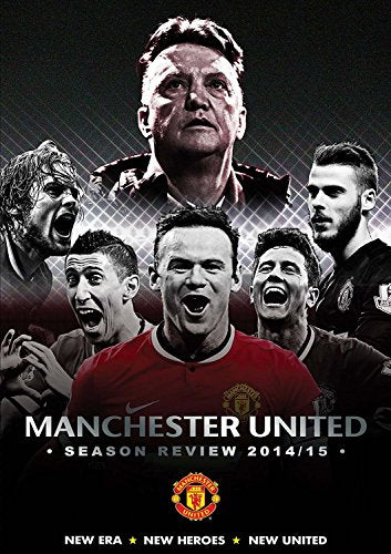 DVD cover featuring Manchester United players and manager Louis van Gaal.