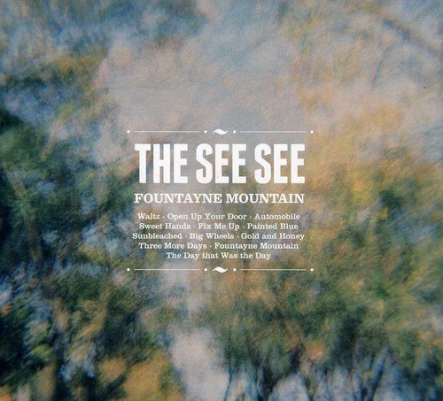 "CD cover with 'The See See' and 'Fountayne Mountain' text on abstract background."