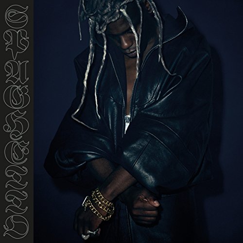 Gaika album cover: man with long dreadlocks wearing a black leather jacket.