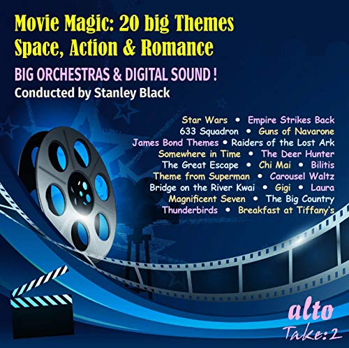CD cover for “Movie Magic” featuring film reel and star imagery.