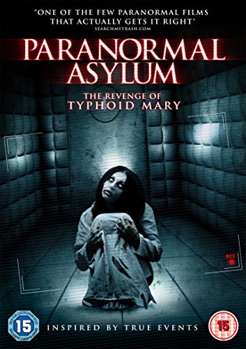 DVD cover for "Paranormal Asylum" featuring a woman in a padded cell.