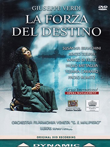 DVD cover featuring a woman kneeling, with opera title and cast list.