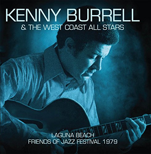 CD cover featuring Kenny Burrell playing guitar, blue-toned with white text overlay.