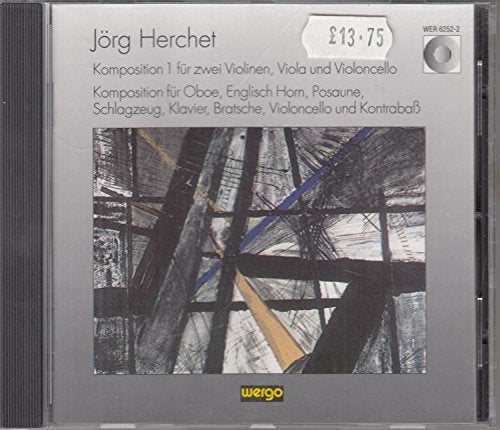 CD cover for Jörg Herchet’s chamber works, with abstract artwork.