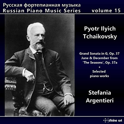 CD cover featuring a portrait of composer Pyotr Ilyich Tchaikovsky.