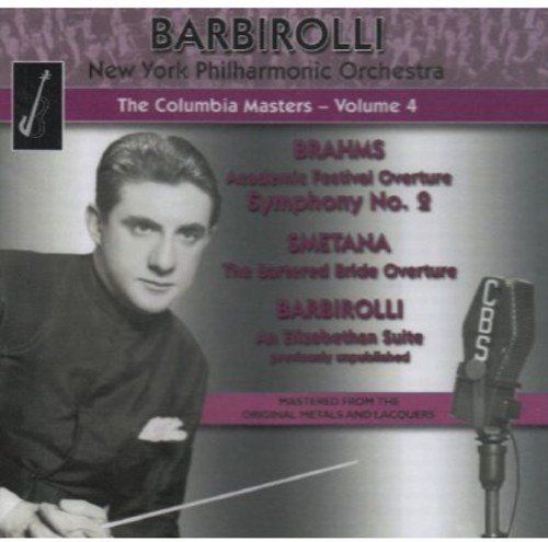 CD cover featuring a black-and-white photo of conductor John Barbirolli with a microphone.