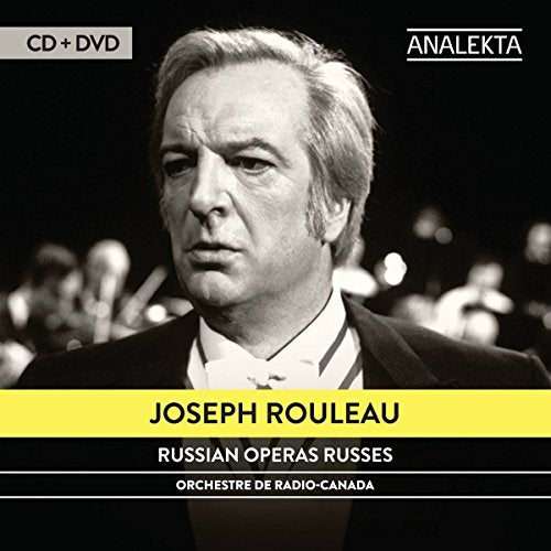 Black-and-white image of a man in a tuxedo on a CD/DVD cover.