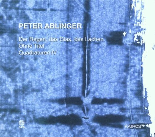 Blue CD cover with white text and abstract, textured background.