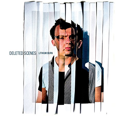 CD cover for “Lithium Burn” by Deleted Scenes, featuring a fragmented portrait.