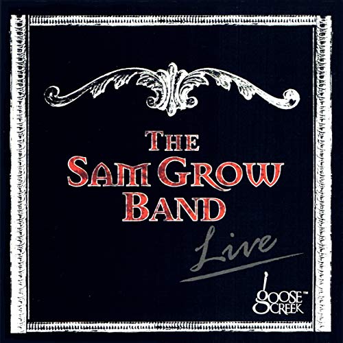 CD case for Sam Grow Band’s live album, featuring concert imagery.