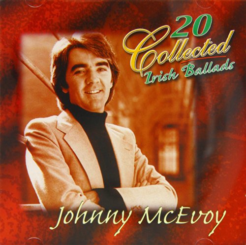 CD cover featuring Johnny McEvoy, a man in a white jacket, against a red background.