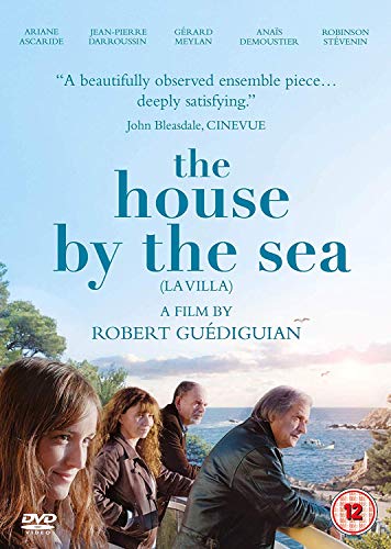 DVD cover for “The House By The Sea” featuring a family by the coast.