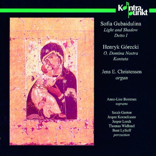 CD cover with icon of Mary holding Jesus, on black background with white text.