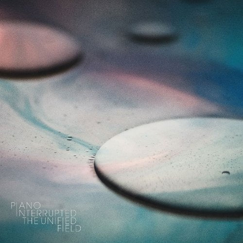 The alt text for the image is: "CD cover with abstract blue and pink water droplet design."