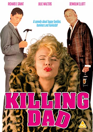 Killing Dad" DVD cover with actors, a hammer, and bold pink title text.